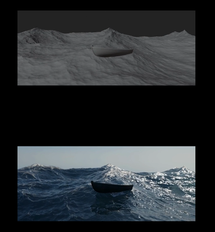 Boat Ocean Animation Poster